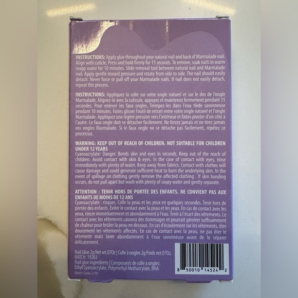 Marmalade Lilac Coffin Matte Nails - Picture 4 of 4